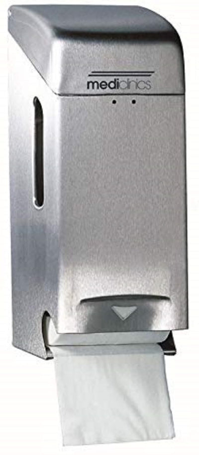 Dispensador de papel higiénico doble rollo Mediclinics PR0784CS inox pulido