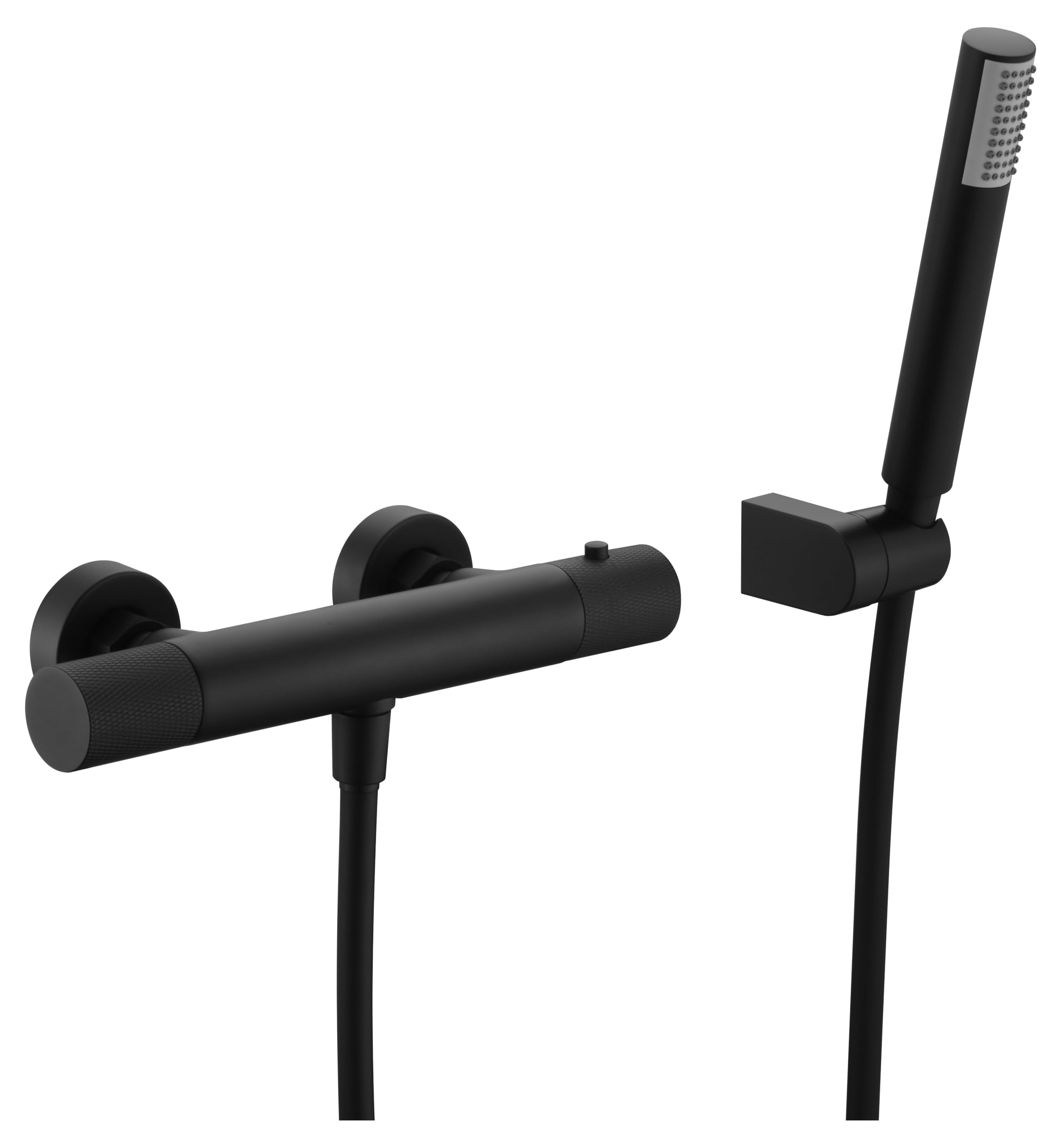 Grifo Termostático de Ducha IMEX LINE BTD038-5NG Negro Mate