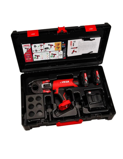 Prensa Electromecánica de Engarzado Viper L2X con Insertos TH y 2 Baterías Virax