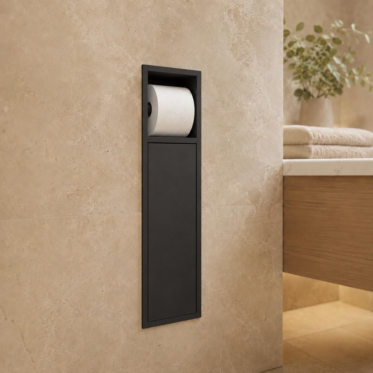 Hornacina Baño Medimex Egean HOR007 Negro Mate