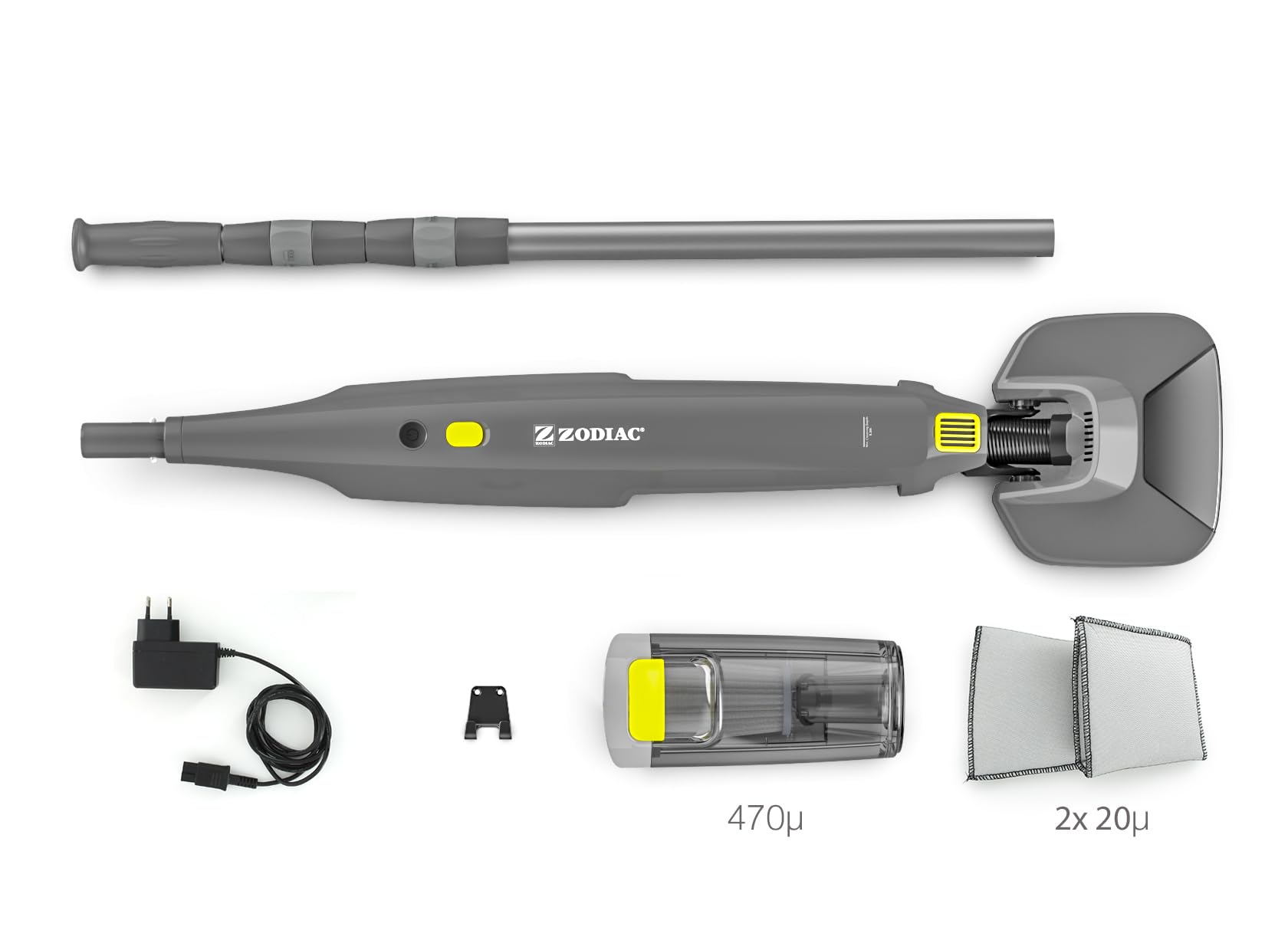 Aspirador Piscina Zodiac Serenit MVH 20 77943 Gris y Amarillo