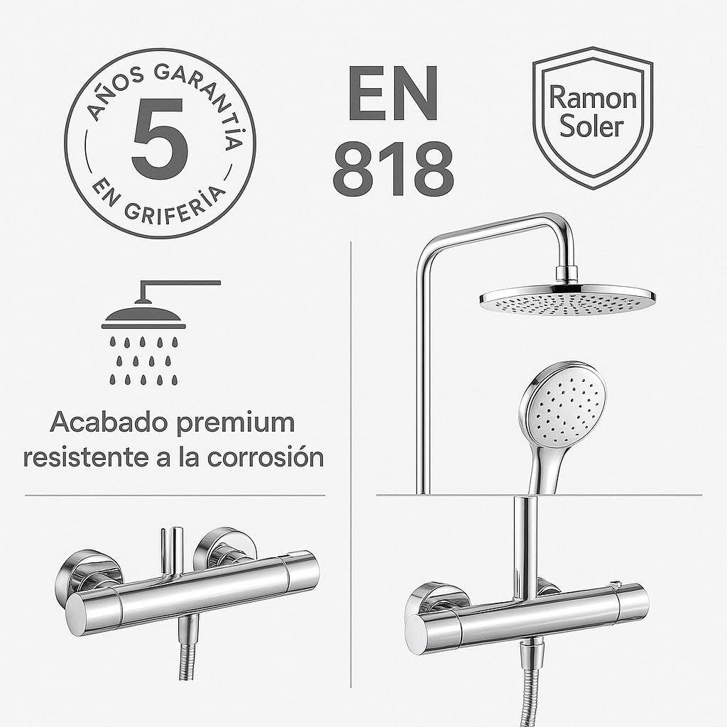 Columna Ducha Ramon Soler Monotech RP240 Cromo