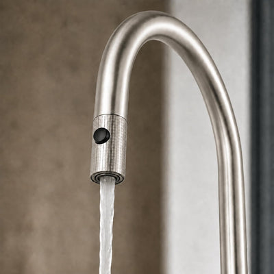 Grifo Cocina Extraíble IMEX Lazio GOS006/NQ Níquel Cepillado