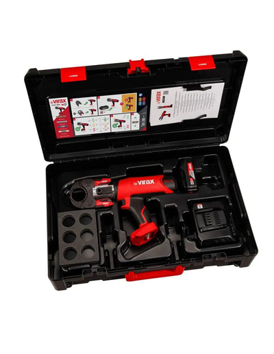 Prensa Electromecánica de Engarzado Viper L2X con Insertos TH y 2 Baterías Virax