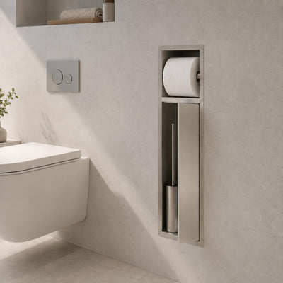 Hornacina Baño Medimex Egean HOR007 Níquel Cepillado 17x60