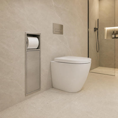 Hornacina Baño Medimex Egean HOR007 Níquel Cepillado 17x60