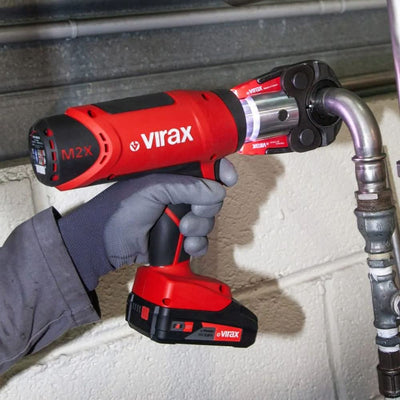 Prensa Electromecánica de Engarzado M2X con 2 Baterías y Pinza Madre Virax