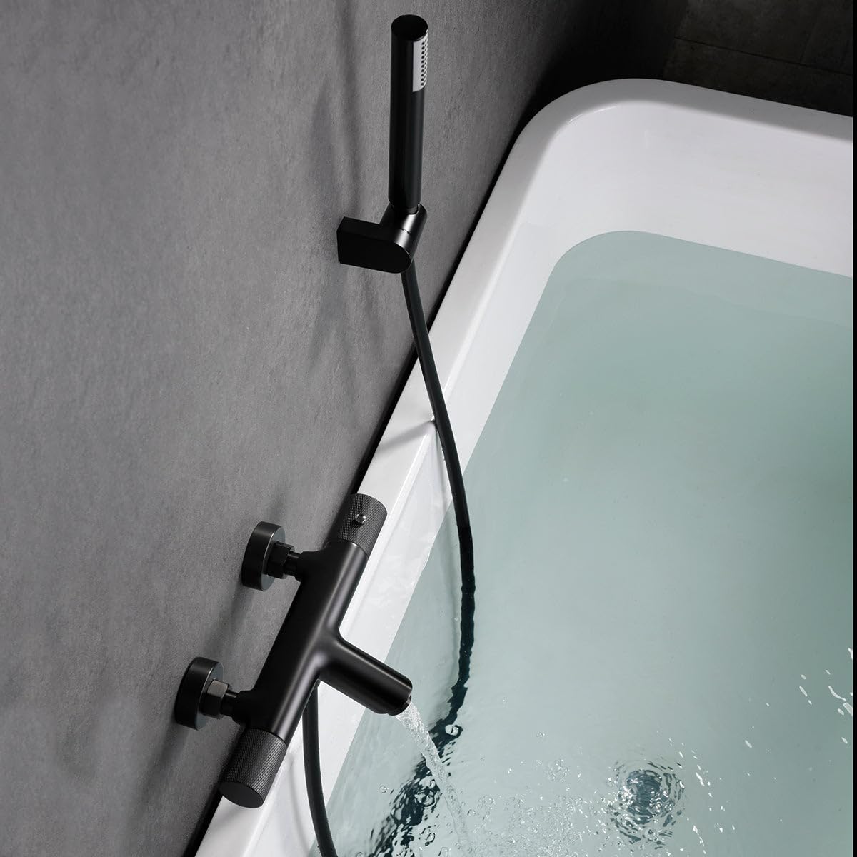 Grifo Termostático Ducha y Bañera IMEX LINE BTD038-4BGM Black Gun Metal