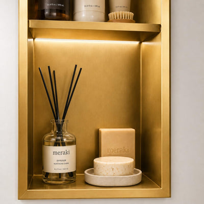 Hornacina Ducha MEDIMEX Marshall HOR006 Oro Cepillado 33x63