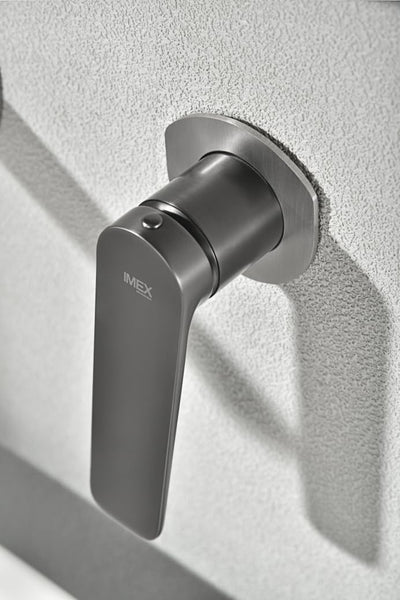 Grifo Lavabo Empotrado IMEX Nápoles Black Gun Metal PVD Monomando