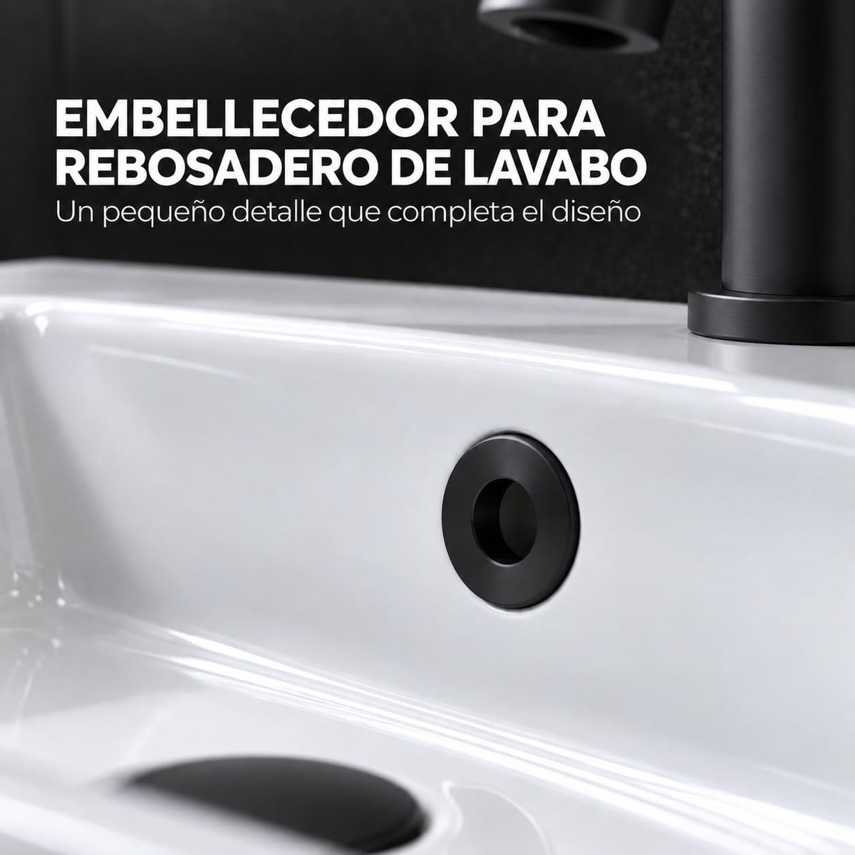 Embellecedor para Rebosadero de Lavabo IMEX ERL001 6 Acabados