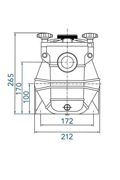 Bomba de Piscina Hidro Water MCB+ 1 CV | Autoaspirante, Silenciosa y Bajo Consumo