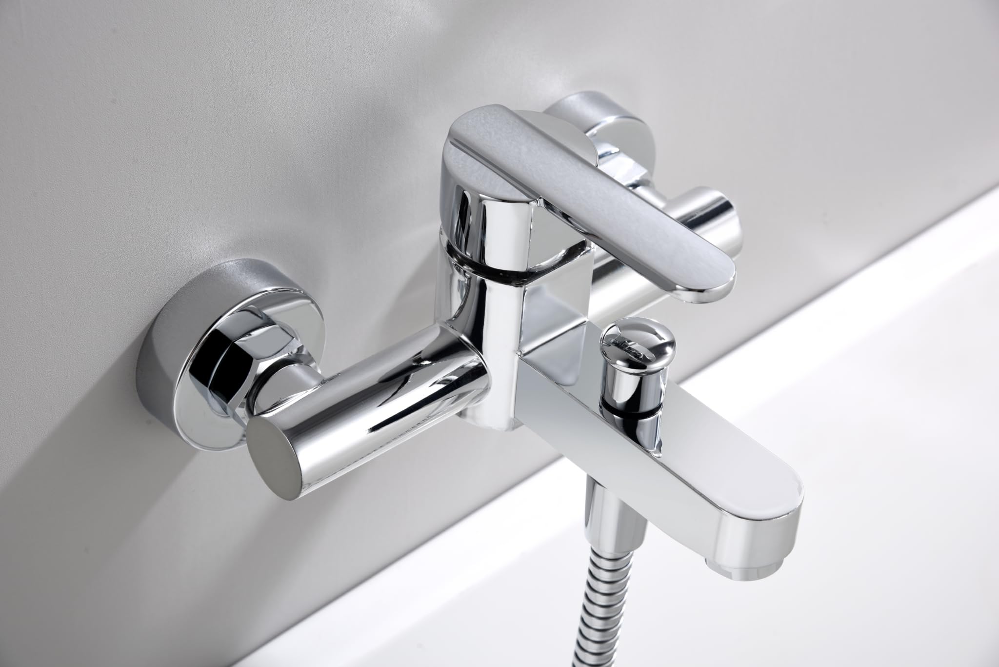 Grifo Monomando Ducha y Bañera IMEX ROMA BDR001-4 Cromado