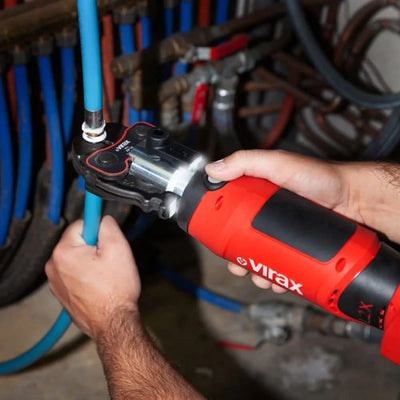 Prensa Electromecánica de Engarzado Viper L2X con 2 Baterías y Pinza Madre Virax