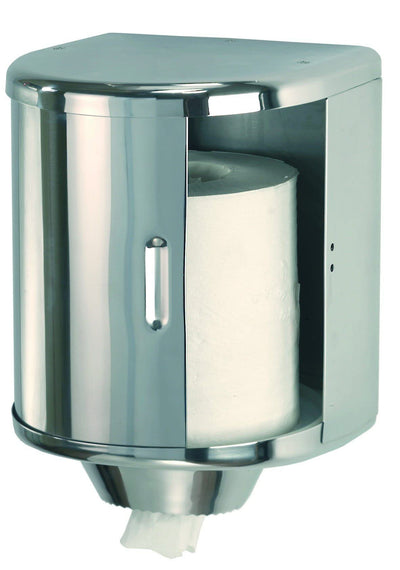 Dispensador de papel bobina Mediclinics DT0303C inox brillante mural