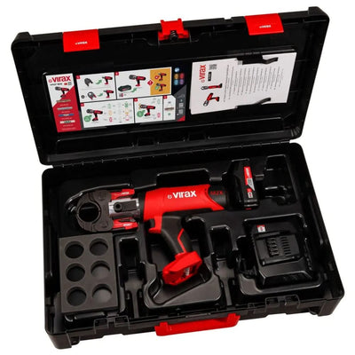 Prensa Electromecánica de Engarzado M2X con 2 Baterías y Pinza Madre Virax