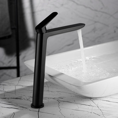 Grifo Lavabo Alto IMEX Bélgica BDZ044-3NG Negro Mate