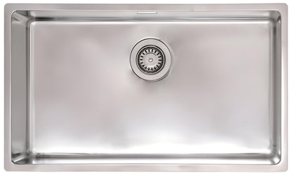 GALYON Fregadero de Acero Inoxidable FI VALENCIA 71X40 VG Bajo Encimera – Diseño Resistente y Elegante con Válvula de Cesta y Rebosadero Lineal.