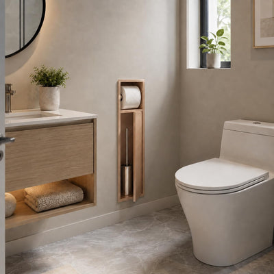 Hornacina Baño Medimex Egean HOR007 Oro Rosa Cepillado 17x60