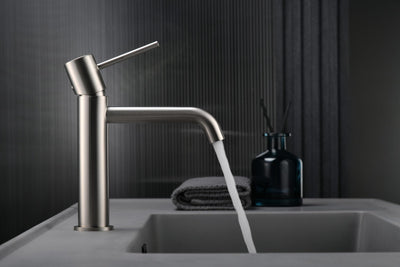 Grifo Lavabo IMEX Monza BDM039-1NQ Níquel Cepillado