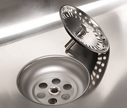 Reginox L18 390 Comfort piscinas redondas de acero inoxidable fregadero ras/montaje bajo la encimera/Plano empotrable – Recorte de dimensiones placa (Diámetro): 420 mm/fregadero Acero Inoxidable