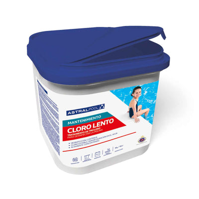 Cloro Lento en Grano Astralpool 5 kg | Tricloro Granulado 90 % para Piscinas