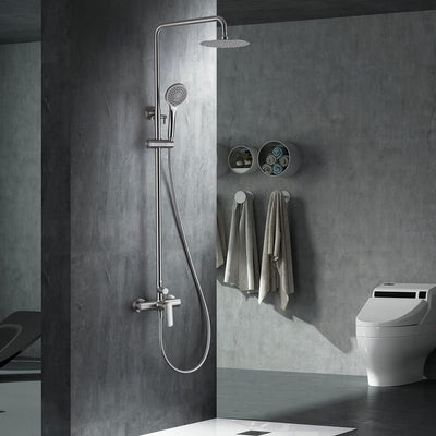 Conjunto Ducha IMEX Ural BDG040/NQ Níquel Cepillado