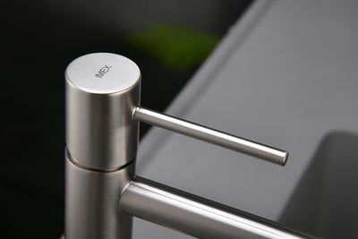 Grifo Lavabo IMEX Monza BDM039-1NQ Níquel Cepillado
