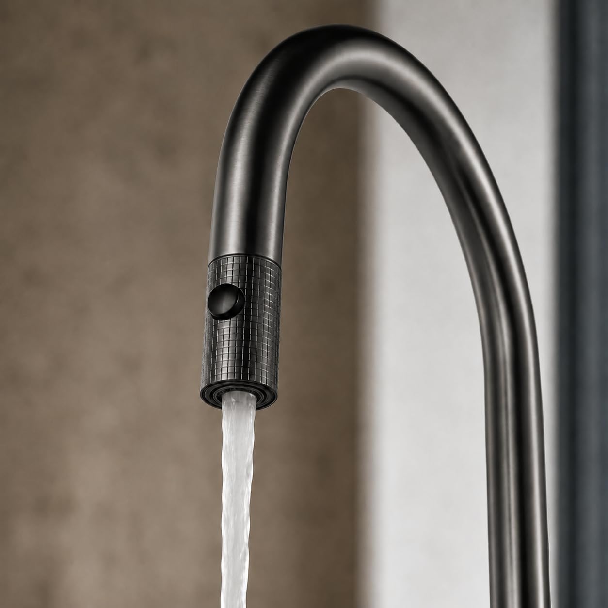 Grifo Cocina Extraíble IMEX Lazio GOS006/BGM Black Gun Metal