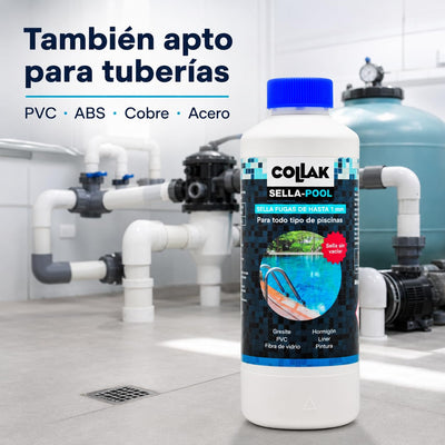 Sellador Fugas Piscina COLLAK Sella-Pool 1L