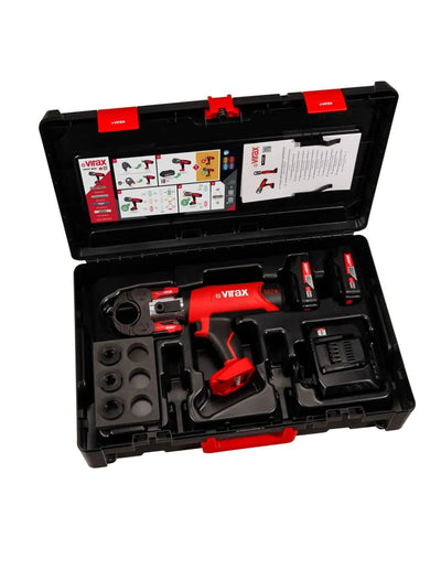 Prensa Electromecánica de Engarzado Viper L2X con Insertos TH y 2 Baterías Virax