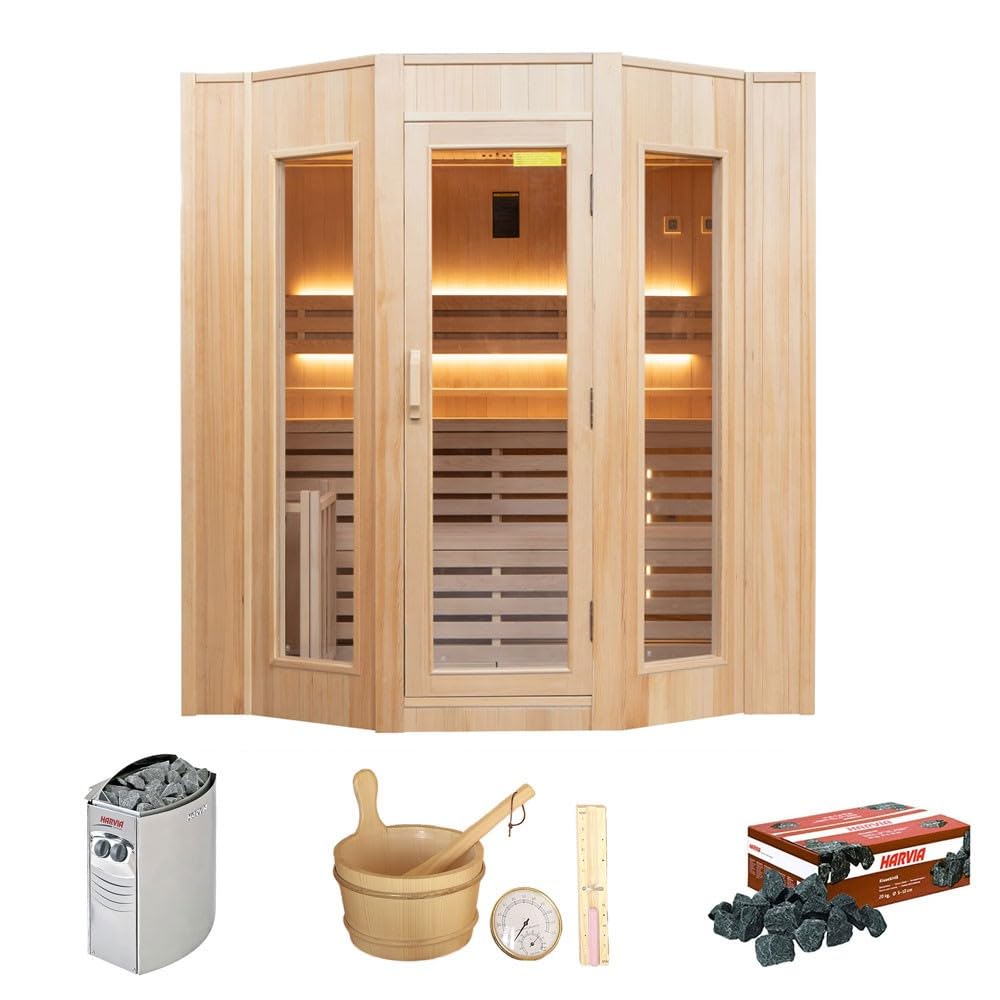 Sauna de vapor France Sauna Zen SN-ZEN4PK 4 plazas madera canadiense
