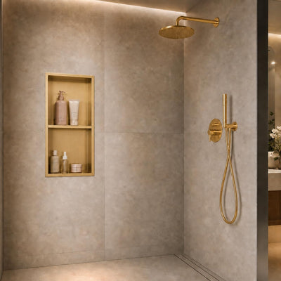 Hornacina Ducha MEDIMEX Artic HOR003 Oro Cepillado 33x63