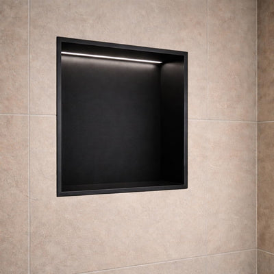 Hornacina Ducha Medimex HOR004 Negro Mate 33x33