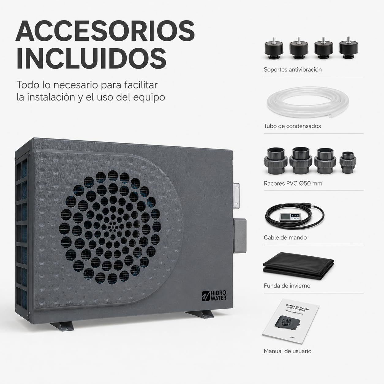 Bomba de Calor Piscina Hidrowater Jetline Selection FI