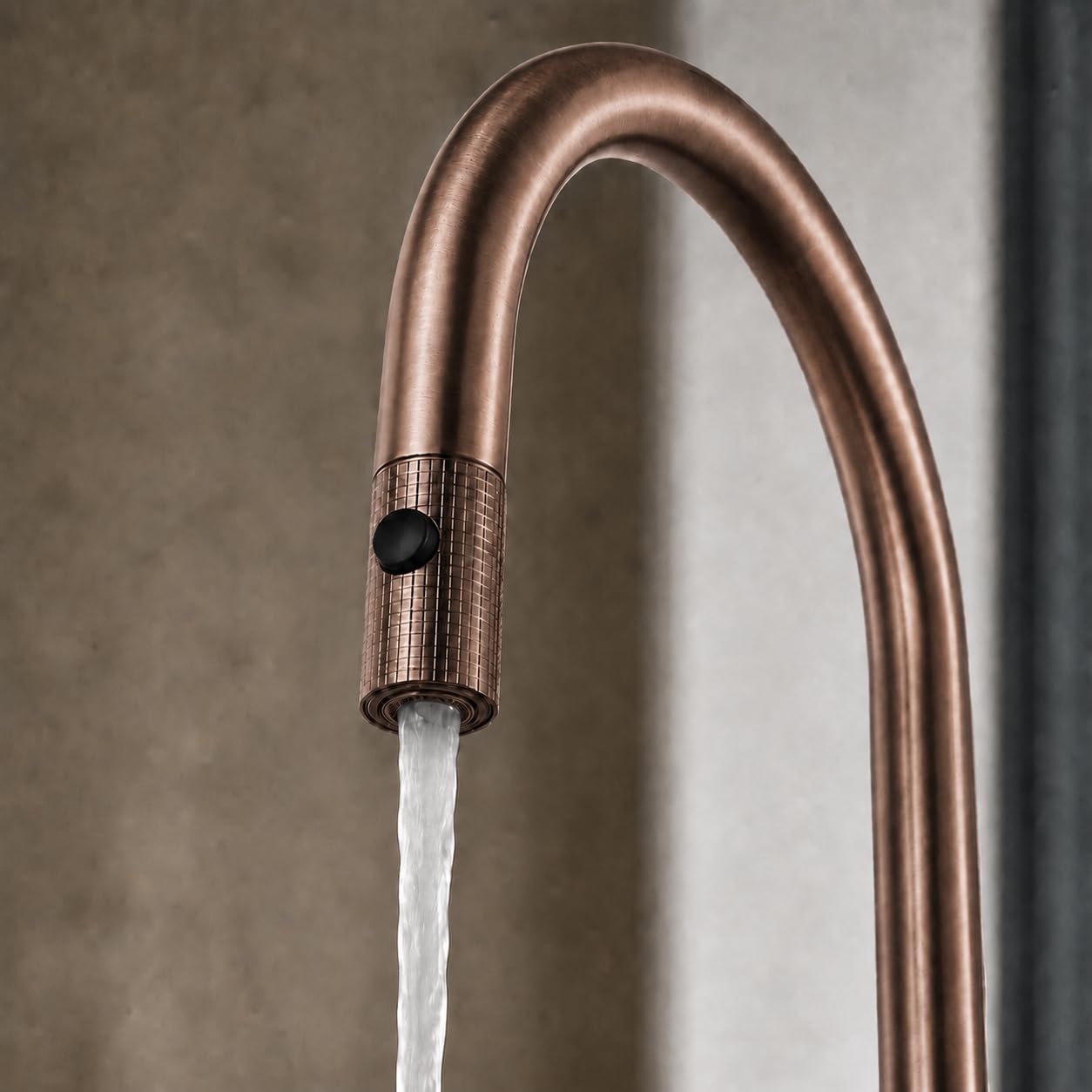 Grifo Cocina Extraíble IMEX Lazio GOS006/ORC Oro Rosa Cepillado