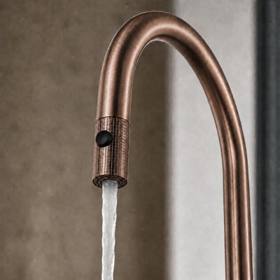Grifo Cocina Extraíble IMEX Lazio GOS006/ORC Oro Rosa Cepillado