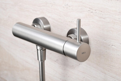 Grifo Monomando de Ducha IMEX MONZA BDM039-5NQ Níquel Cepillado