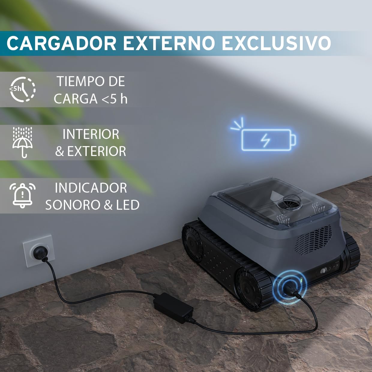 Zodiac Freedom OF 42 iQ | Limpiafondos sin Cable para Piscinas 10x5 m, Batería de Litio y App iAqualink
