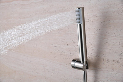 Grifo Termostático de Ducha IMEX MONZA BTM039-5NQ Níquel Cepillado