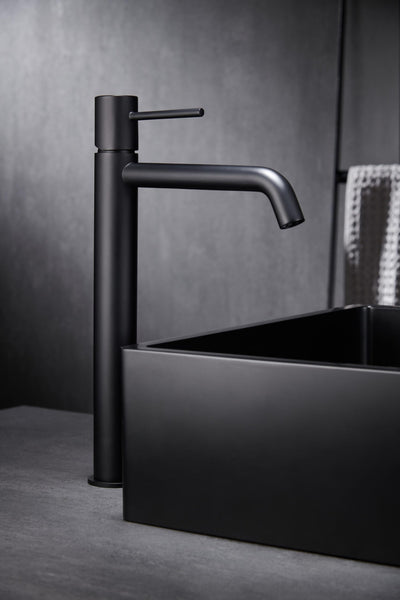 Grifo Lavabo Alto IMEX Monza BDM039-3 Negro Mate