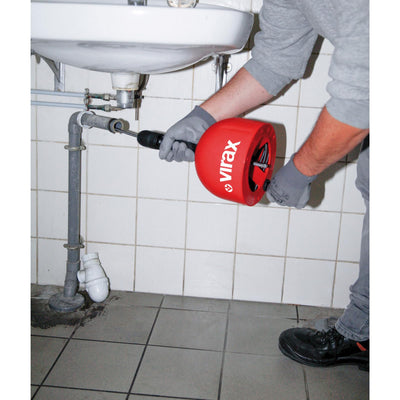 Desatascador Profesional Manual con Cable Virax | Uso Fontanería