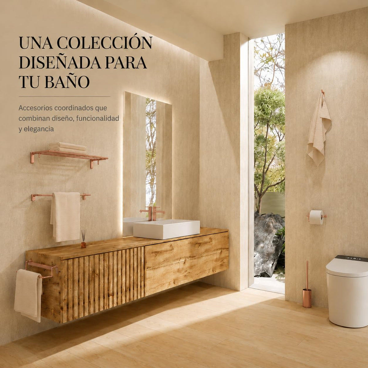 Conjunto de accesorios de baño Aura Medimex