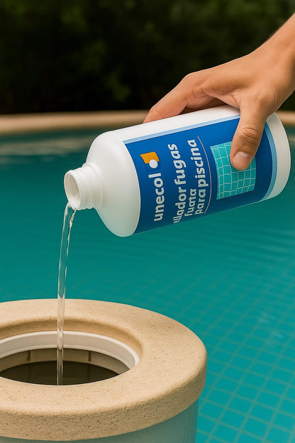 Sellador de Fugas Piscina Unecol 1L.