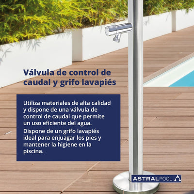 Columna Ducha Exterior ASTRALPOOL Angel 52718 Acero Inoxidable