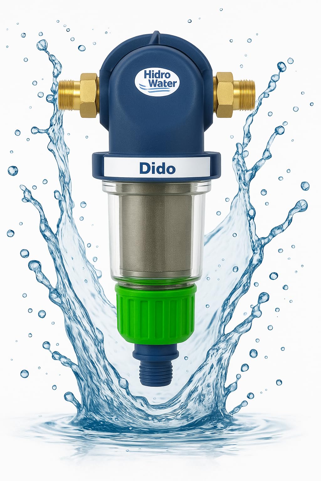Filtro Autolimpiante Hidro-Water DIDO PLATA 50 Micras FI-2022-00 Plata
