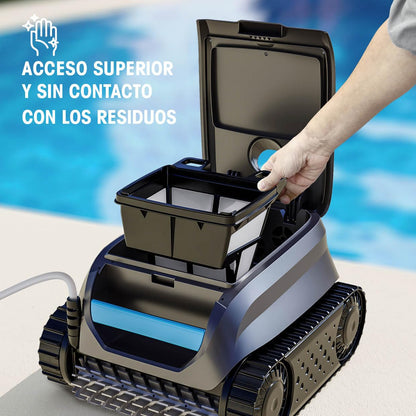 Zodiac Sweepy SWY 3500 | Limpiafondos Automático para Piscinas hasta 8x4 m, Limpia Suelo, Paredes y Línea de Flotación, con Cable