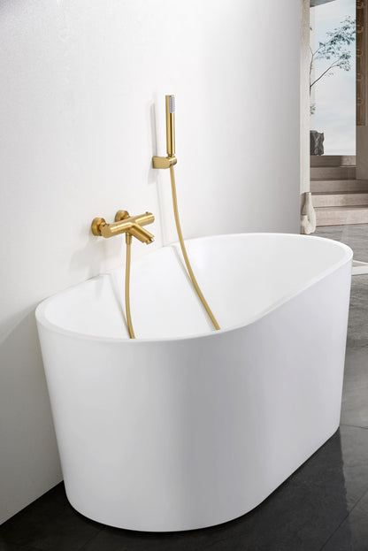 Imex - BTM039-4OC MONZA Kit Baño/Ducha Termostatico Oro Cepillado