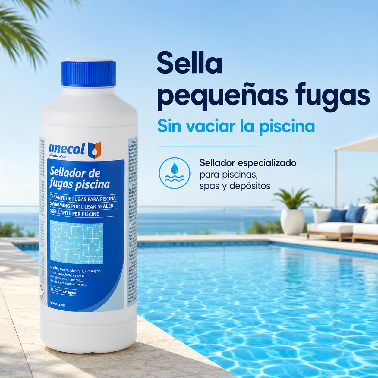 COLLAK Sella-Pool Leckdichter für Schwimmbecken 1L