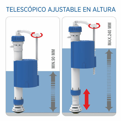 Valvula Llenado Cisterna Idrospania 20600 3/8 Inferior